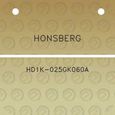 honsberg-hd1k-025gk060a