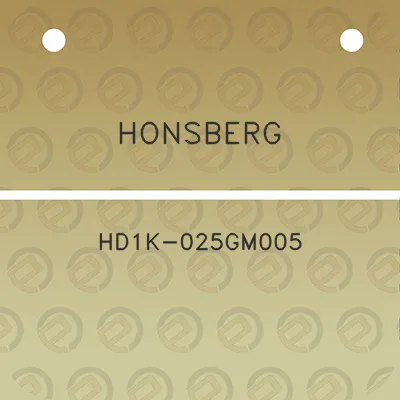 honsberg-hd1k-025gm005