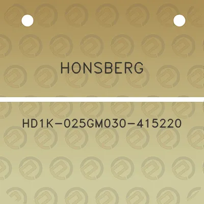 honsberg-hd1k-025gm030-415220