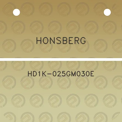 honsberg-hd1k-025gm030e