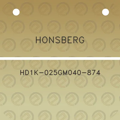 honsberg-hd1k-025gm040-874