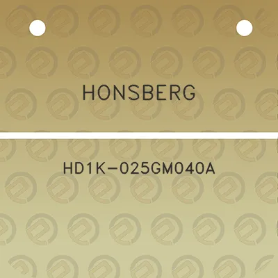 honsberg-hd1k-025gm040a