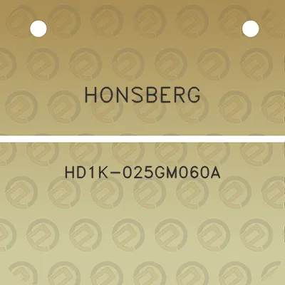 honsberg-hd1k-025gm060a