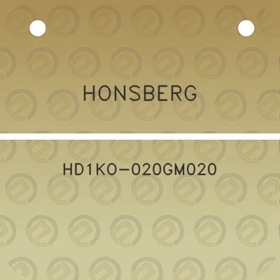 honsberg-hd1ko-020gm020