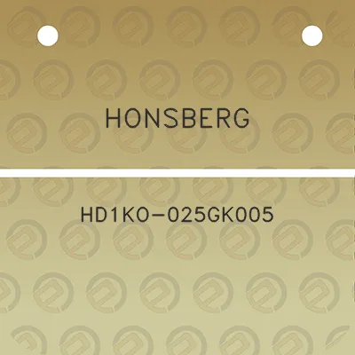 honsberg-hd1ko-025gk005