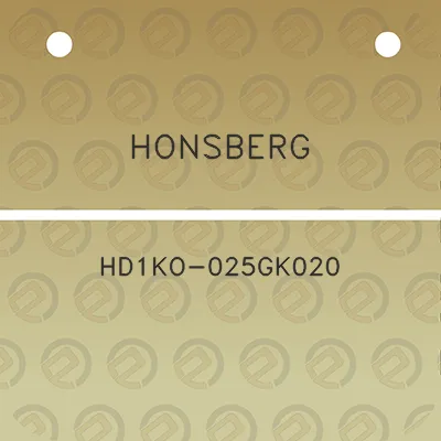 honsberg-hd1ko-025gk020