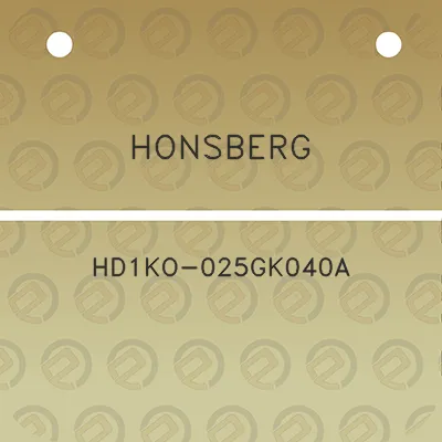 honsberg-hd1ko-025gk040a