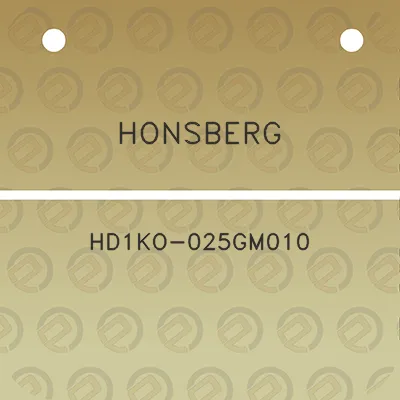 honsberg-hd1ko-025gm010