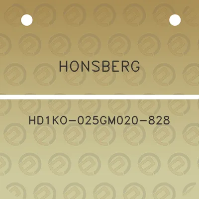 honsberg-hd1ko-025gm020-828