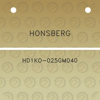 honsberg-hd1ko-025gm040