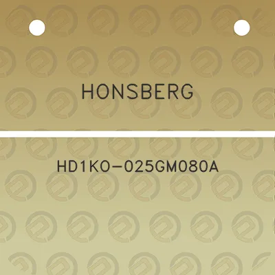 honsberg-hd1ko-025gm080a