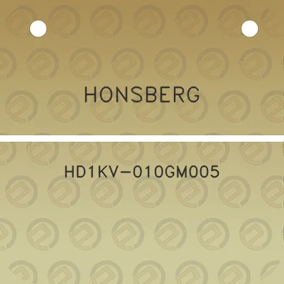 honsberg-hd1kv-010gm005