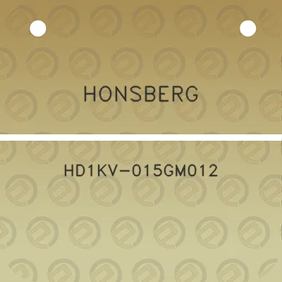 honsberg-hd1kv-015gm012