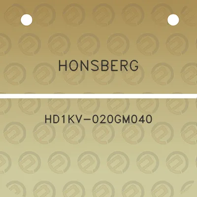 honsberg-hd1kv-020gm040