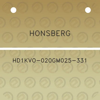 honsberg-hd1kvo-020gm025-331