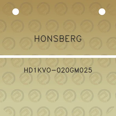 honsberg-hd1kvo-020gm025