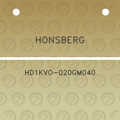 honsberg-hd1kvo-020gm040