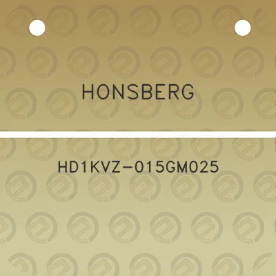 honsberg-hd1kvz-015gm025