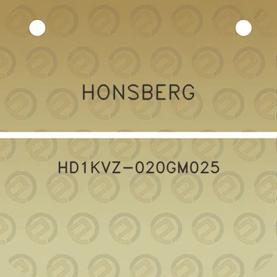 honsberg-hd1kvz-020gm025