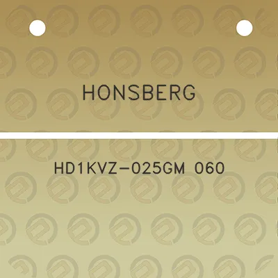 honsberg-hd1kvz-025gm-060