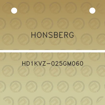 honsberg-hd1kvz-025gm060