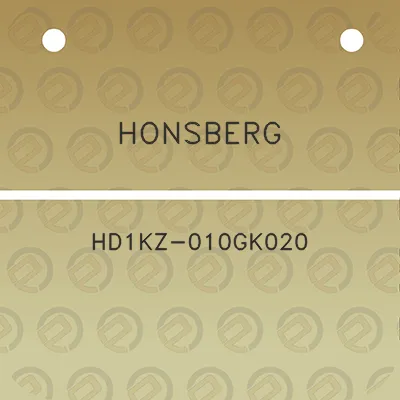 honsberg-hd1kz-010gk020