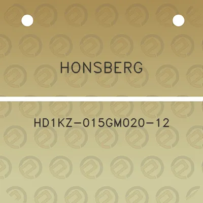 honsberg-hd1kz-015gm020-12