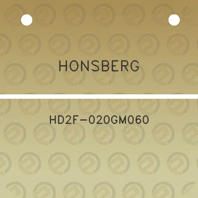 honsberg-hd2f-020gm060