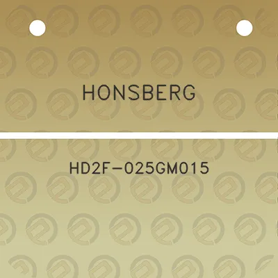 honsberg-hd2f-025gm015