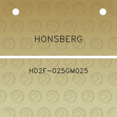 honsberg-hd2f-025gm025