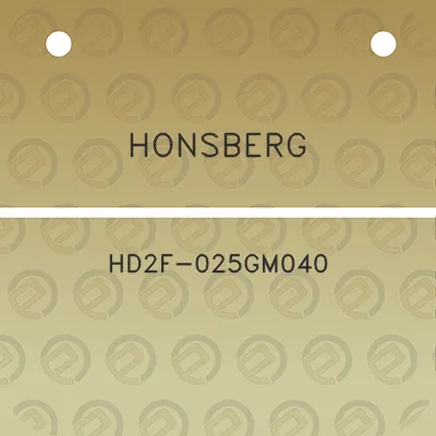 honsberg-hd2f-025gm040