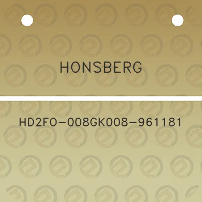 honsberg-hd2fo-008gk008-961181