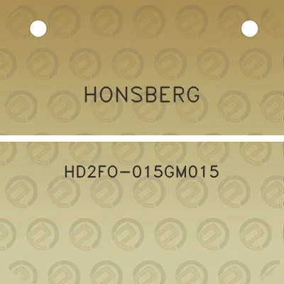 honsberg-hd2fo-015gm015