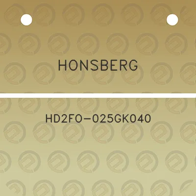 honsberg-hd2fo-025gk040