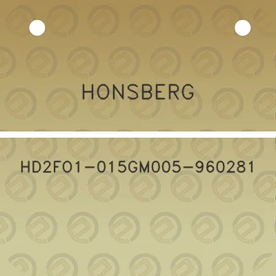 honsberg-hd2fo1-015gm005-960281