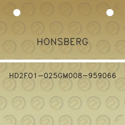 honsberg-hd2fo1-025gm008-959066