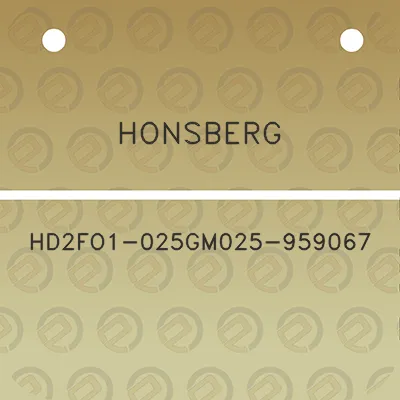 honsberg-hd2fo1-025gm025-959067