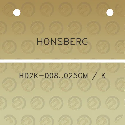 honsberg-hd2k-008025gm-k