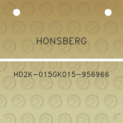 honsberg-hd2k-015gk015-956966