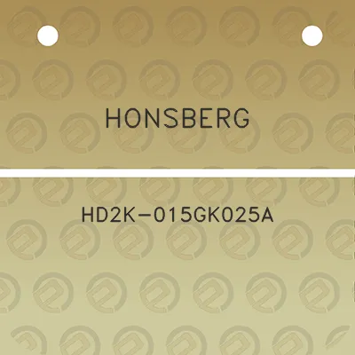 honsberg-hd2k-015gk025a