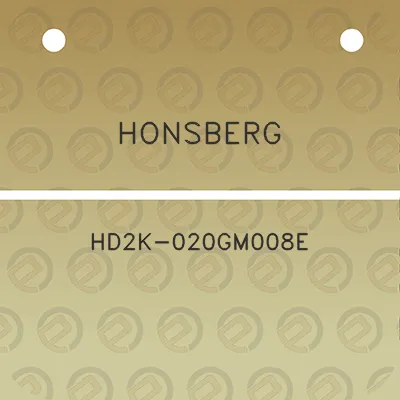 honsberg-hd2k-020gm008e