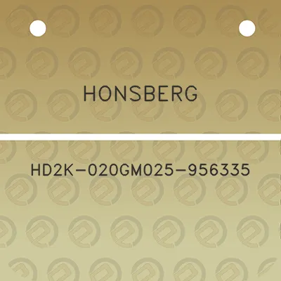 honsberg-hd2k-020gm025-956335