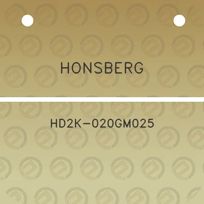 honsberg-hd2k-020gm025