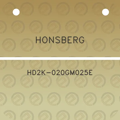 honsberg-hd2k-020gm025e