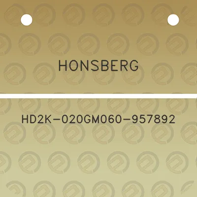 honsberg-hd2k-020gm060-957892