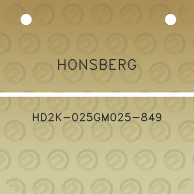 honsberg-hd2k-025gm025-849