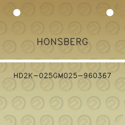 honsberg-hd2k-025gm025-960367