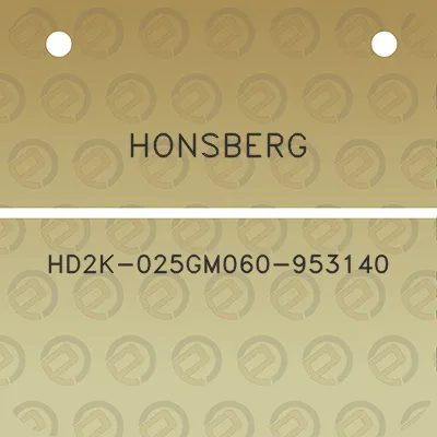 honsberg-hd2k-025gm060-953140