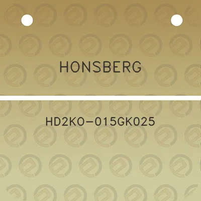 honsberg-hd2ko-015gk025