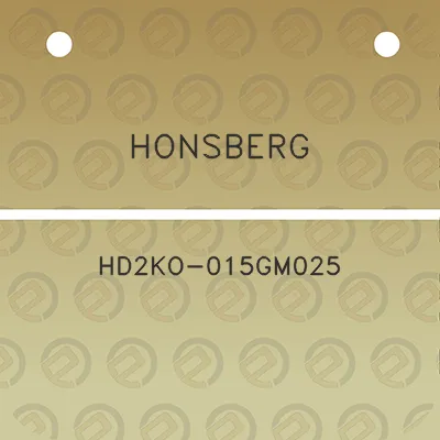 honsberg-hd2ko-015gm025